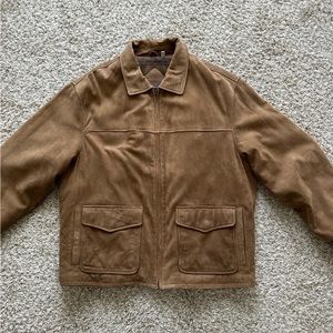 Roundtree & Yorke Nubuck Brown Leather/Suede Jacket